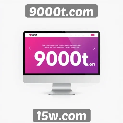 Navegação e design do site 9000t.com